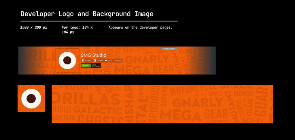 Sample image of the steam developer header.