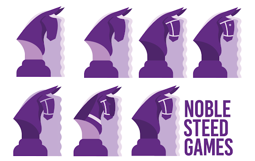 Purple coloured mockups of the logo, but these logos are still too serious to our purpose.